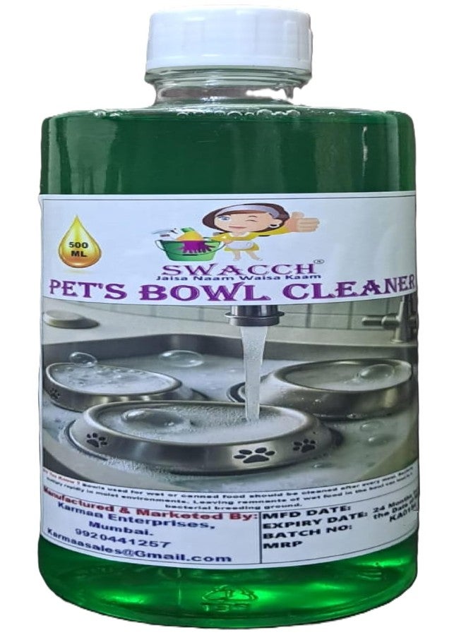 swacch منظف أوعية سواش للحيوانات الأليفة | سائل منظف أوعية آمن للحيوانات الأليفة | 500 مل بخلاصة النيم والصبار - Image 1